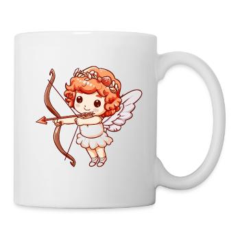 Ange de la Saint-Valentin en amour Cupidon - Mug blanc - blanc - Droite