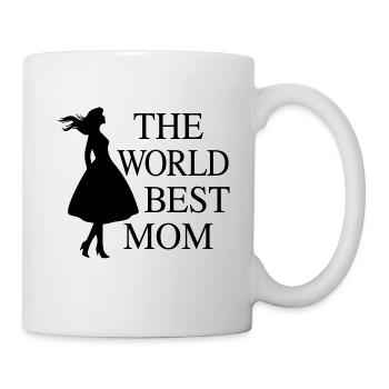 The World Best Mom - die Geschenkidee - Tasse - Weiß - Rechts