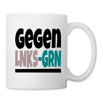 gegen lnks grn II - Tasse - Weiß - Rechts