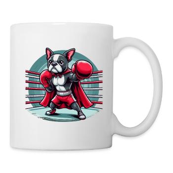Boxe canine - Mug blanc - blanc - Droite