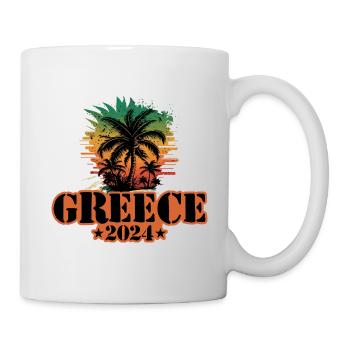 Greece 2024 Team Palm Trees Multicolored - Mug - white - Right