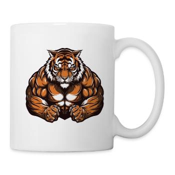 Muscles de musculation Tiger Beast - Mug blanc - blanc - Droite