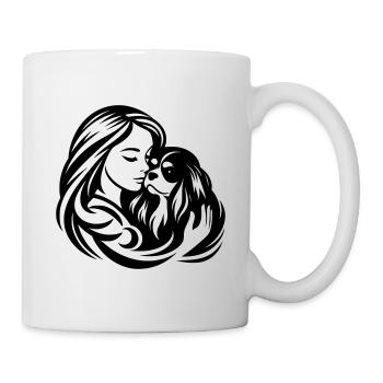 Cavalier King Charles Mom - dogmom vector design - Mug - white - Right