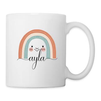 Ayla! Rainbow, customisable - Mug - white - Right