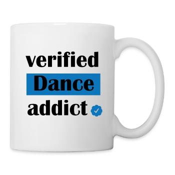 Verified Dance Addict/Female Dance Sticker - Mug blanc - blanc - Droite