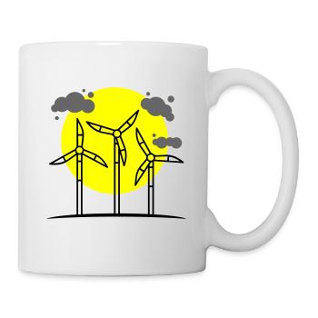 Wind Turbine Renewable Energy - Mug - white - Right