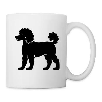 Poodle Hund - Tasse - Weiß - Rechts