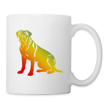 Bullmastiff Dog Colorful - Mug - white - Right
