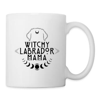 Witchy Labrador Mama Hunde Hexe Hexen - Tasse - Weiß - Rechts