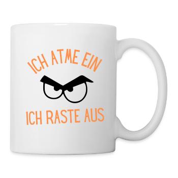 Ich atme ein - Tasse - Weiß - Rechts