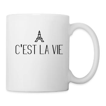 C'est la vie - Tasse - Weiß - Rechts