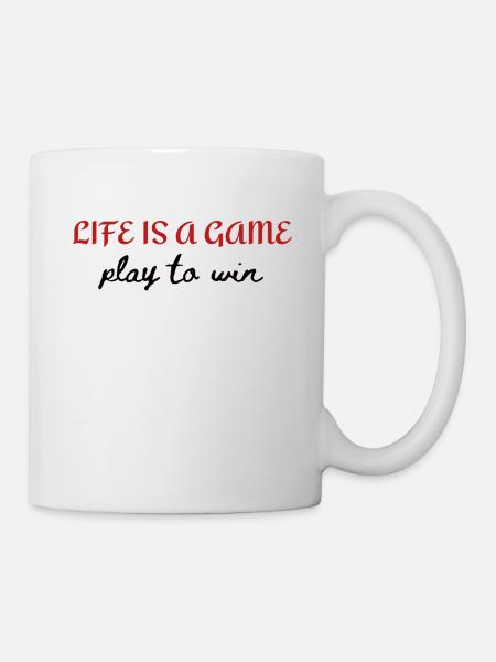 Life is a game - Mug - white