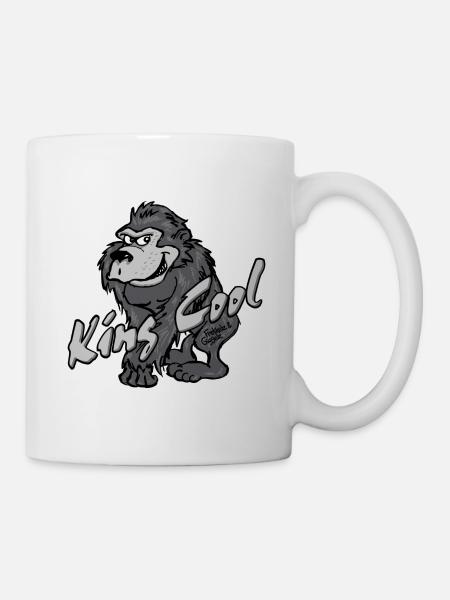 Gorilla King Cool - Mug blanc - blanc