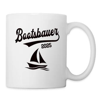 Bootsbauer 2025 Beruf Bootsbau Schiffsbauer Boote - Tasse - Weiß - Rechts