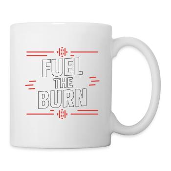 Fuel the Burn – Power Through Every Rep - Mug - white - Right