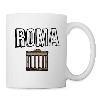 Roma Rom Rome Bella Italia - Tasse - Weiß - Rechts