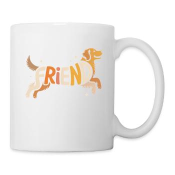 Friend Dog - Cool Pet Logo - Mug - white - Right
