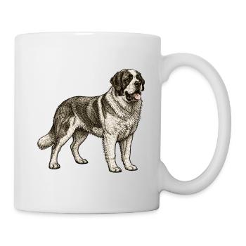 Bernardine Vintage Illustration - Mug blanc - blanc - Droite