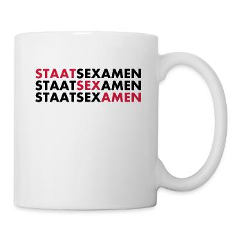 staatsexamen 3 times - Mug - white - Right