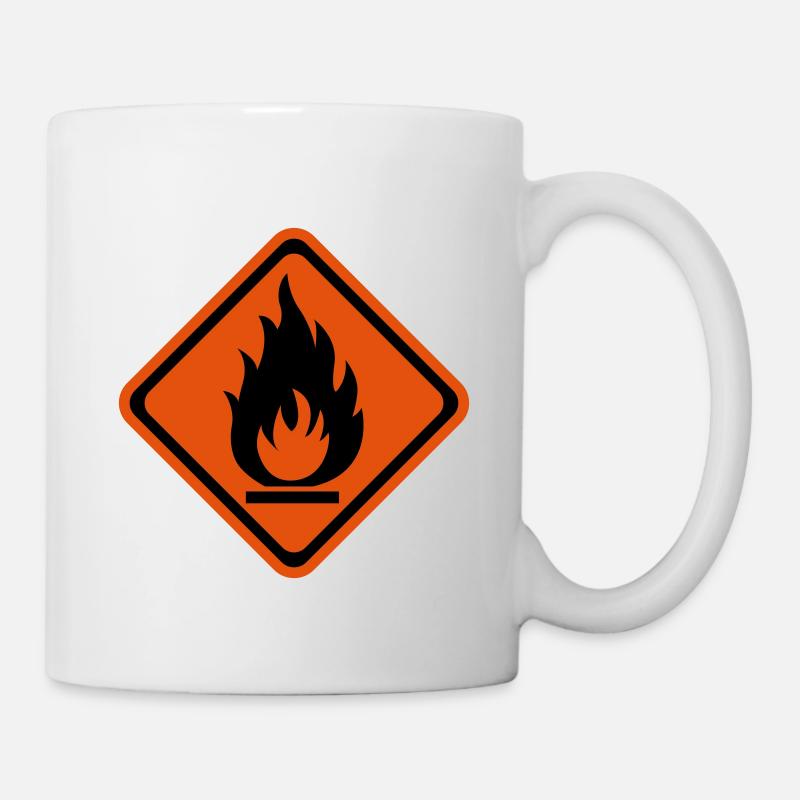 inflammable - Mug blanc - blanc