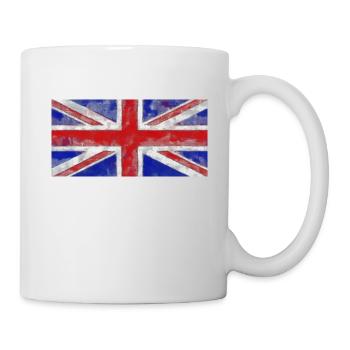 Union Jack Englische Flagge Great Britain - Tasse - Weiß - Rechts