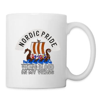 Nordic Pride Scandinavia Scandinavian Viking - Mug - white - Right