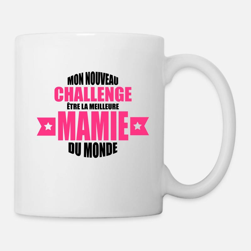 mon nouveau challenge être la meilleure mamie - Mug blanc - blanc