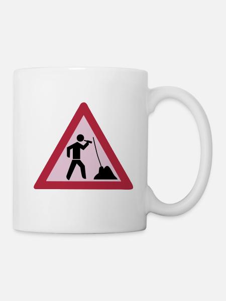 Bau: In der Ruhe liegt die Kraft - Tasse - Weiß