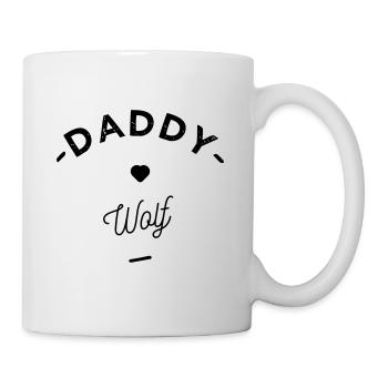 Daddy wolf - Tasse - Weiß - Rechts