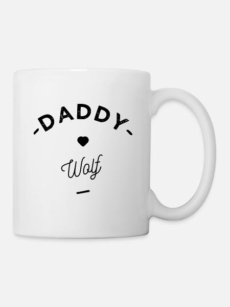 Daddy wolf - Mug blanc - blanc