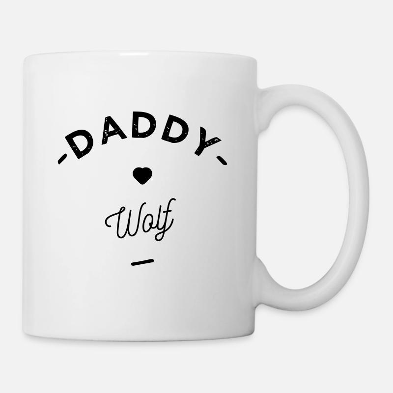 Daddy wolf - Mug blanc - blanc
