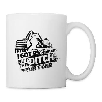 Bagger - Tasse - Weiß - Rechts
