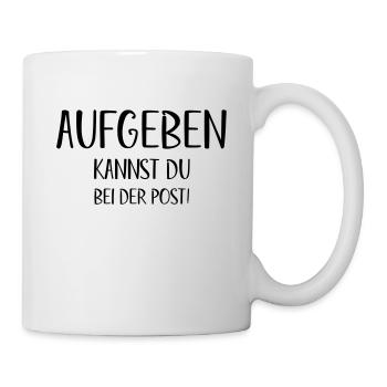 You can give up on Post Motivation Success - Mug - white - Right