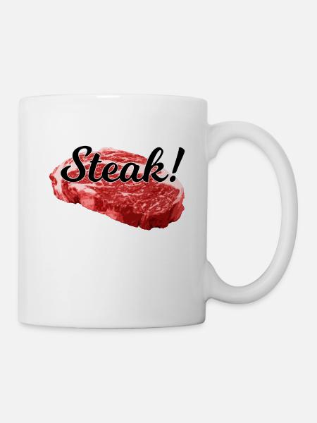 steak - Mug - white