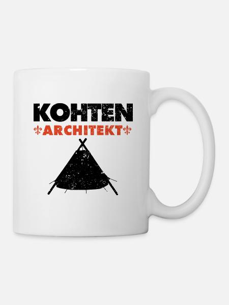 Kohten Architekt Pfadfinder Kohte - Tasse - Weiß
