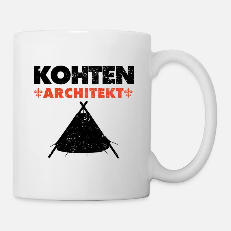 Kohten Architekt Pfadfinder Kohte - Tasse - Weiß