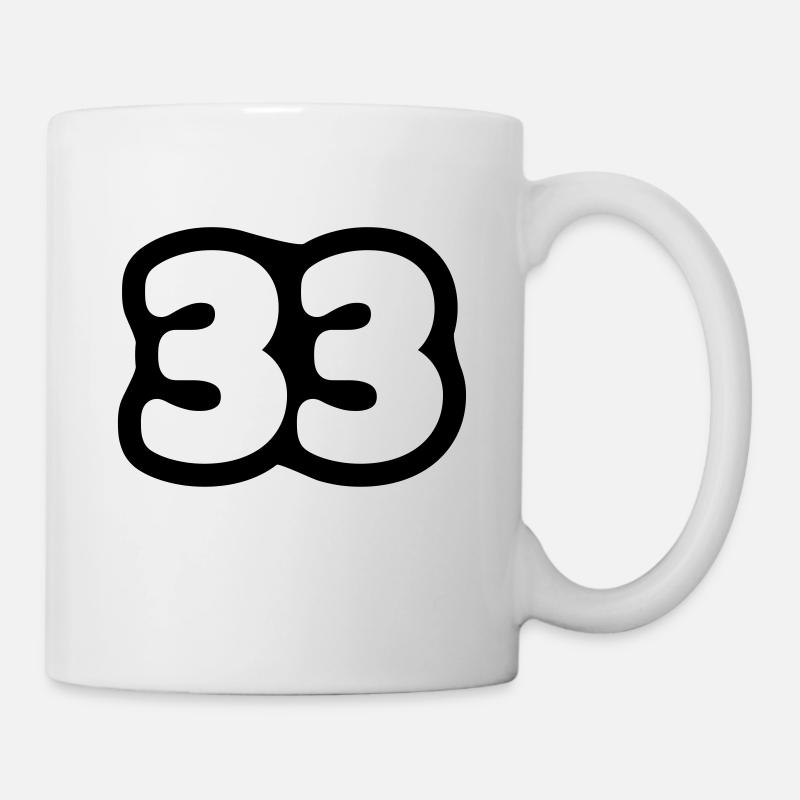 33. // Geburtstag // Hochzeitstag // Jubiläum - Tasse - Weiß