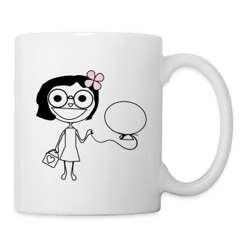 Mädchen - Tasse - Weiß - Rechts