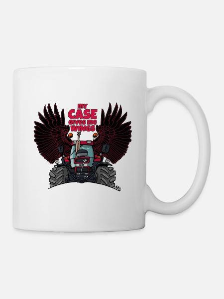mein CASE verleiht mir Flügel - Tasse - Weiß