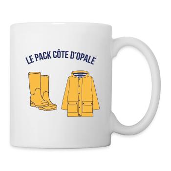 PACK COTE D OPALE - Mug blanc - blanc - Droite