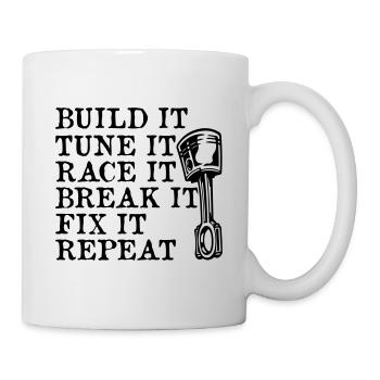 Construire Tune Race Frein Répéter Fix - Mug blanc - blanc - Droite