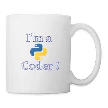 Ich bin Python-Code - Tasse - Weiß - Rechts