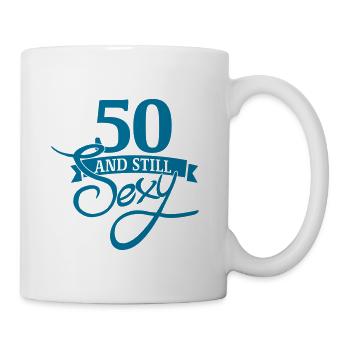 50 and still sexy - Mug blanc - blanc - Droite