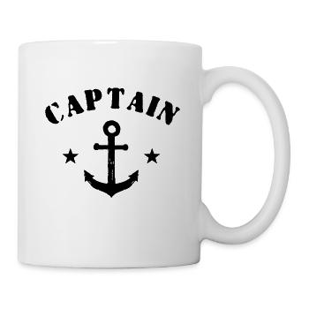 Captain Meer Stand Maritim Hafen Kapitän vec - Tasse - Weiß - Rechts