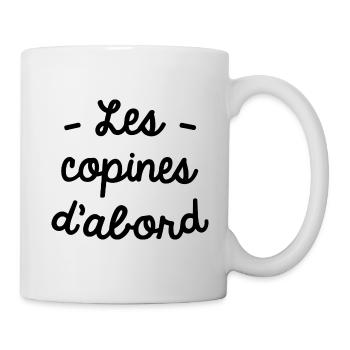 Les copines d'abord - Mug blanc - blanc - Droite