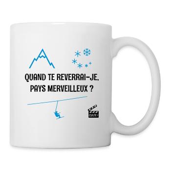 Quand te reverrai-je ? Les bronzés font du ski ! - Mug blanc - blanc - Droite