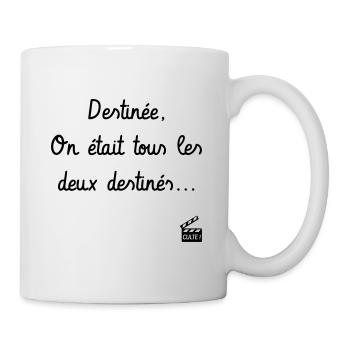 Destinée, on était tous les 2 destinés. Père Noël - Mug blanc - blanc - Droite