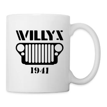 Vieille Jeep 1941 - Mug blanc - blanc - Droite