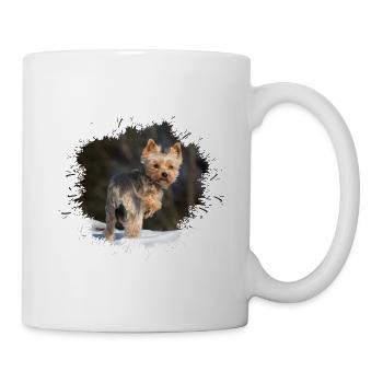 Yorkshire Terrier - Tasse - Weiß - Rechts