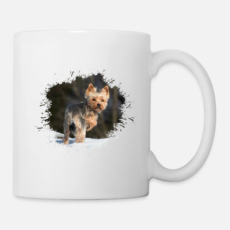 Yorkshire Terrier - Mug blanc - blanc